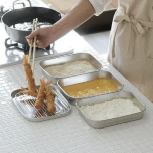 日本製下村企販多用途不鏽鋼附篩網料理盆